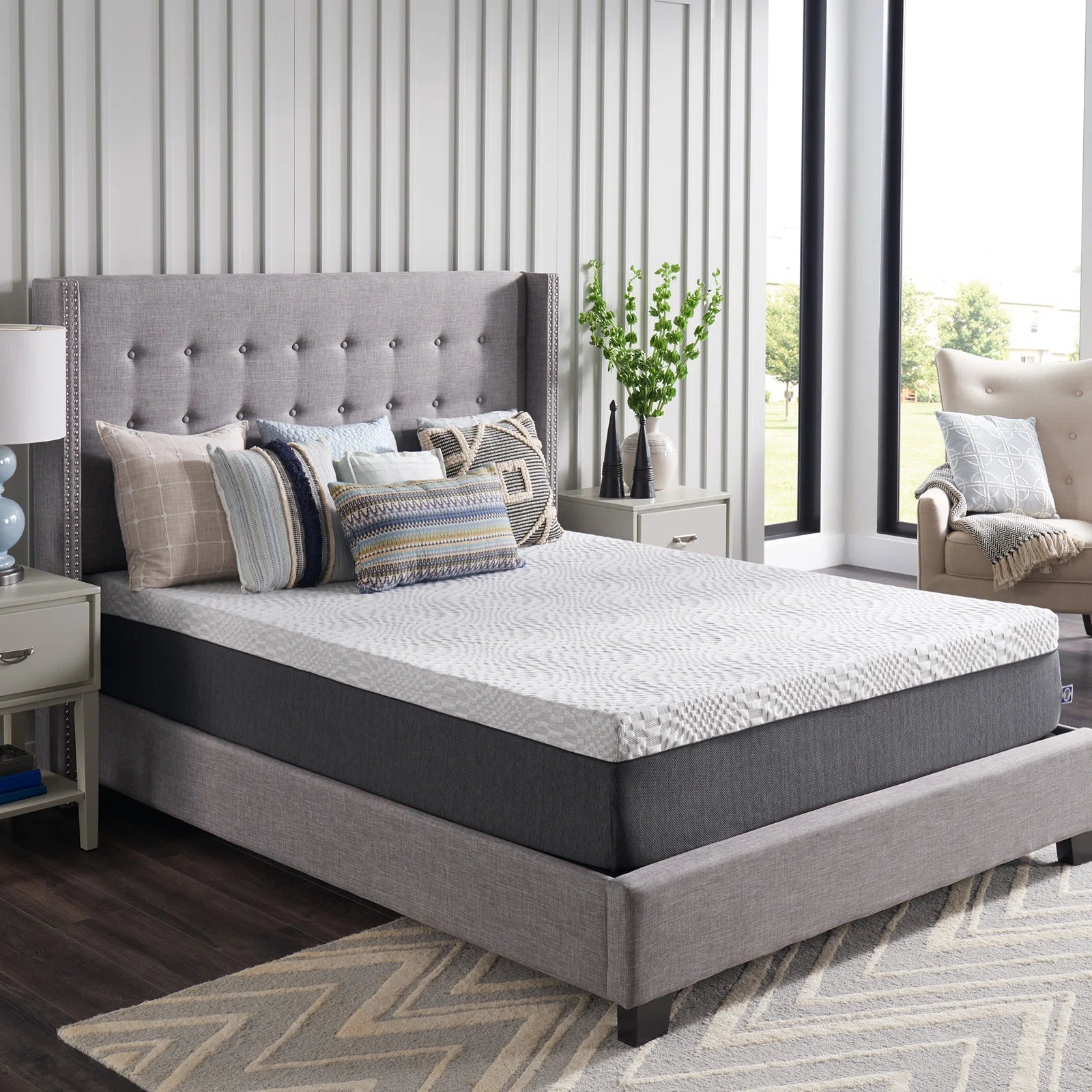 Cool 12" Medium Memory Foam King Size Mattress - Febonic Living