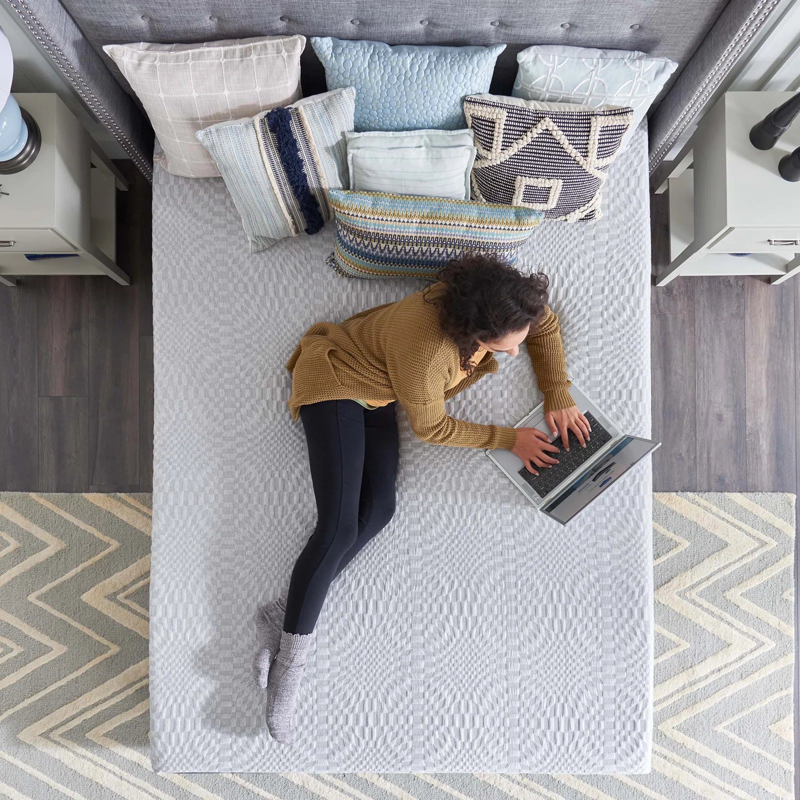 Cool 12" Medium Memory Foam King Size Mattress - Febonic Living