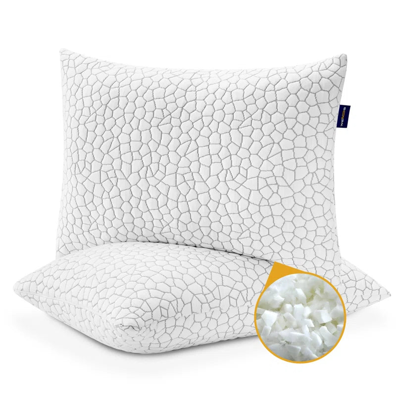 Bharat Shredded (20x10) Memory Foam Pillows (Pack of 2)