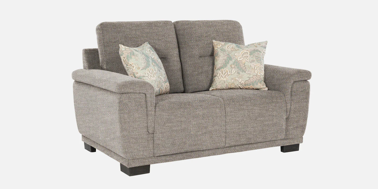Siro Fabric 2 Seater Sofa In Ash Grey Colour