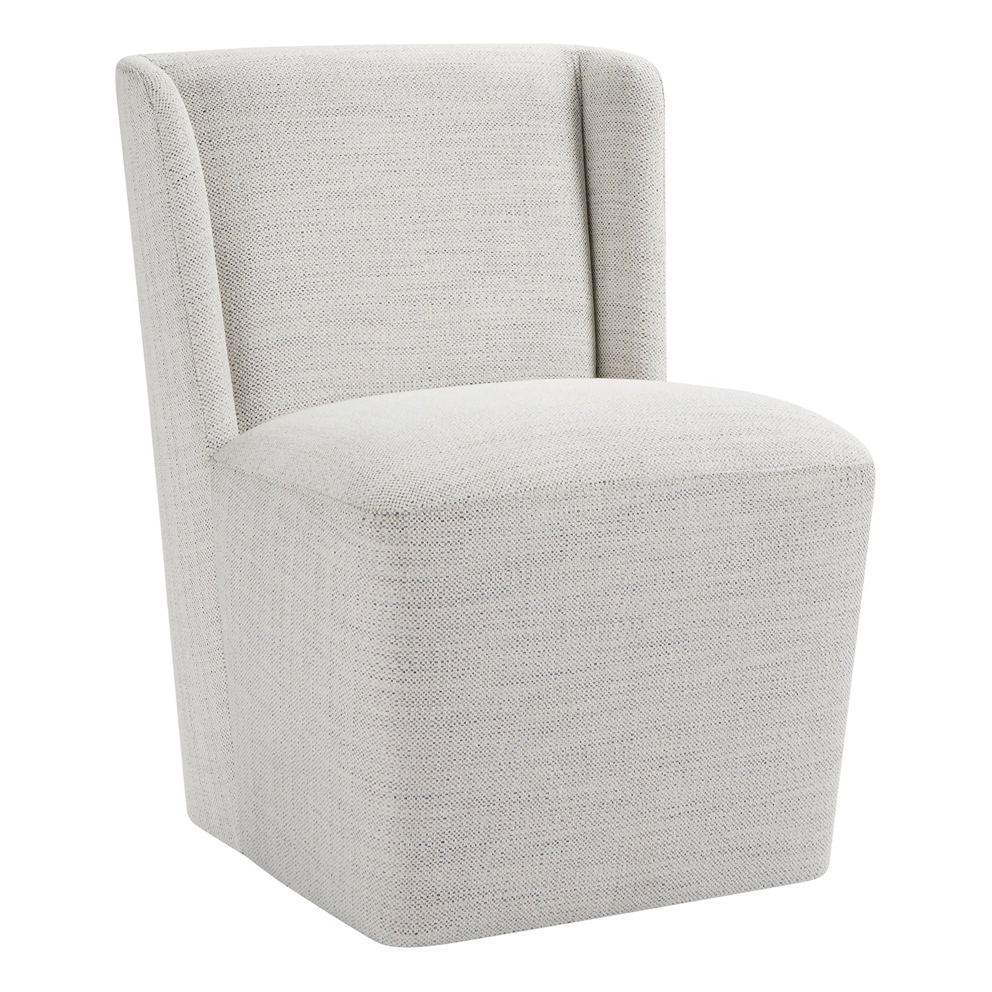 Slava Fabric Dining Chair In Lit Grey Colour (Set of 2)
