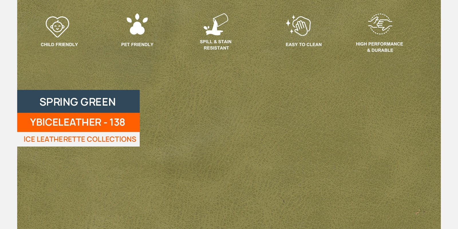 Sterio Leatherette 3 Seater Sofa In Spring Green Colour - Febonic Living