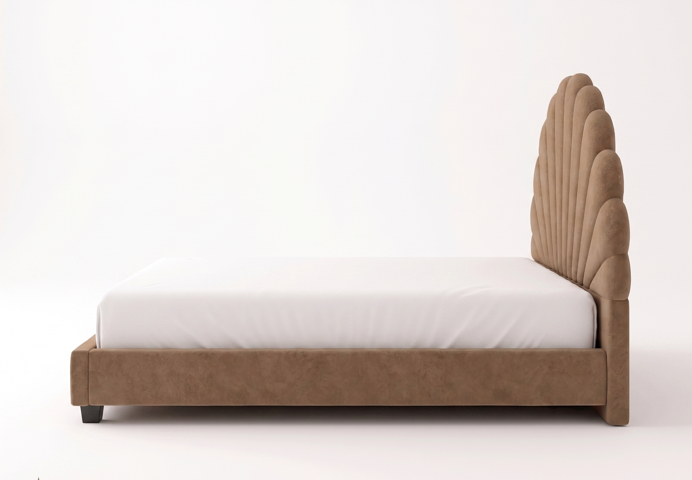 Stella King Size Bed -Cream Beige | Hydraulic Storage