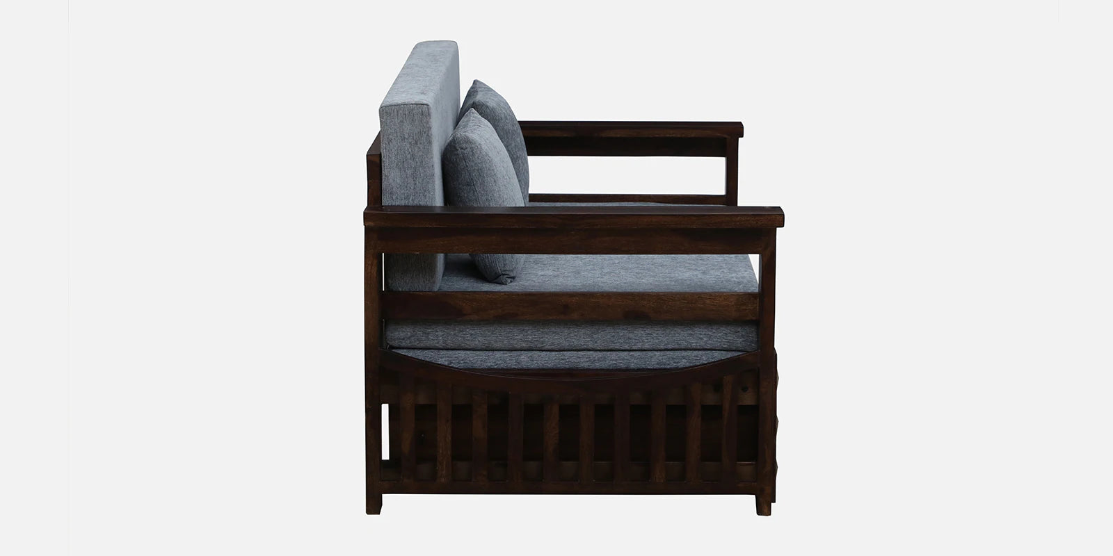 Belmani Sheesham Wood Pull Out 2 Seater Sofa Cum Bed In Provincial Teak Finish with Storage - Febonic Living