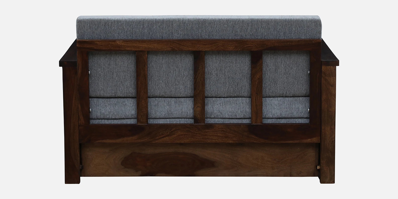 Belmani Sheesham Wood Pull Out 2 Seater Sofa Cum Bed In Provincial Teak Finish with Storage - Febonic Living