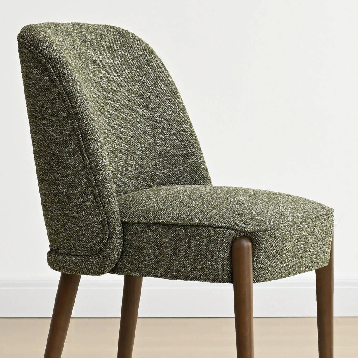 Supra Fabric Dining Chair In Green Colour (Set of 2)