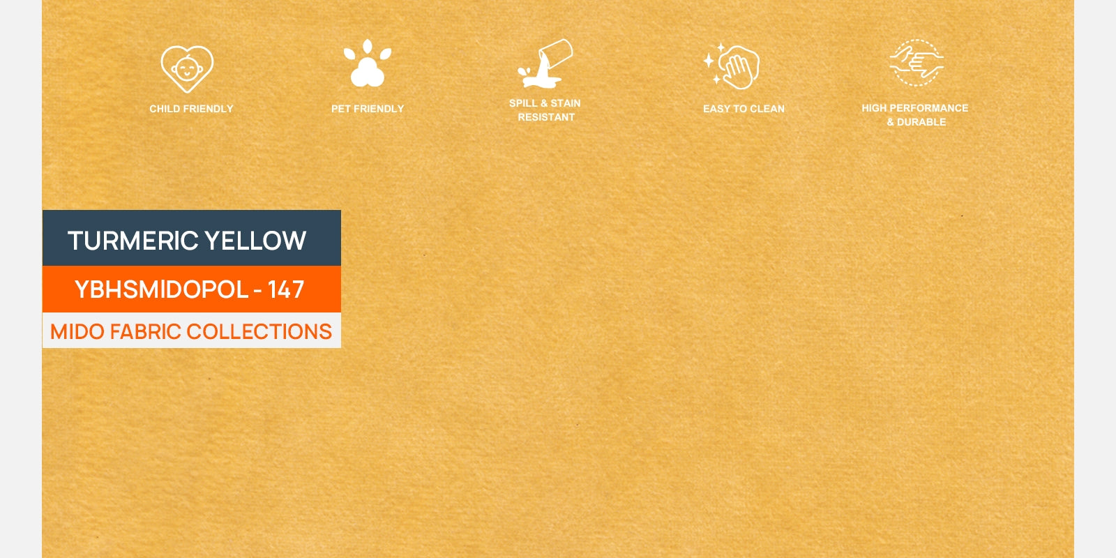 Kaylee Velvet 3 Seater Sofa In Turmeric yellow Colour - Febonic Living