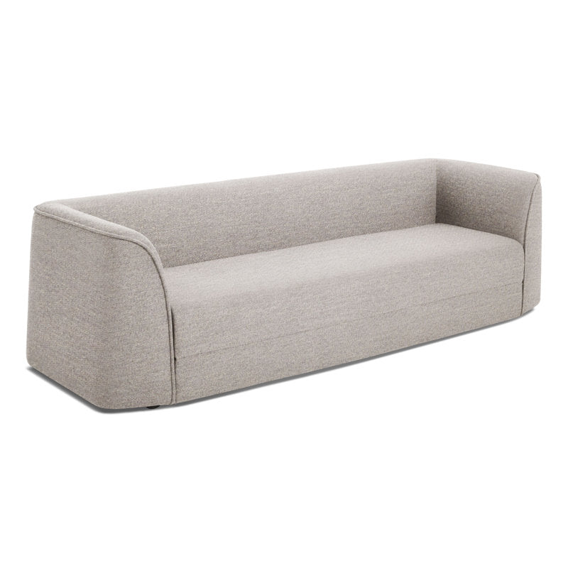 Hoppy Fabric 3 Seater Foldable Sofa Bed In Ash Grey Colour - Febonic Living