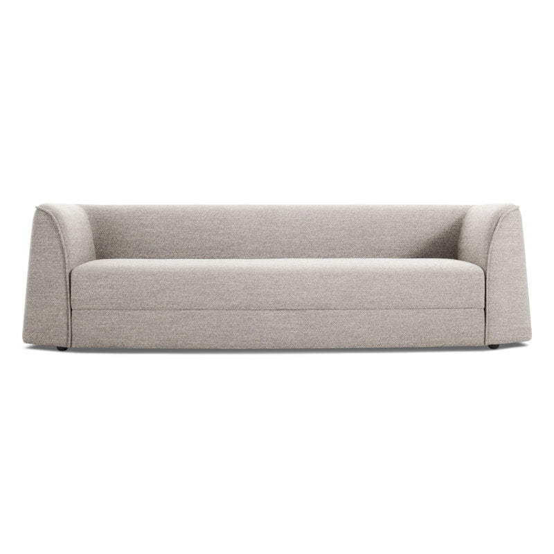 Hoppy Fabric 3 Seater Foldable Sofa Bed In Ash Grey Colour - Febonic Living