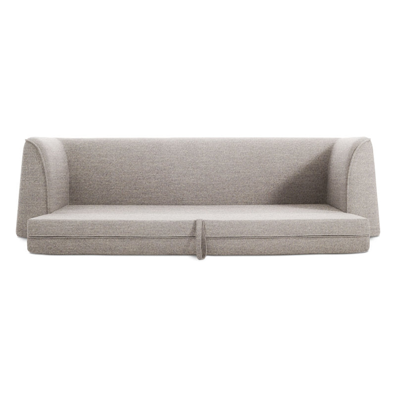 Hoppy Fabric 3 Seater Foldable Sofa Bed In Ash Grey Colour - Febonic Living