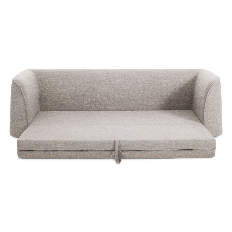 Hoppy Fabric 3 Seater Foldable Sofa Bed In Ash Grey Colour - Febonic Living