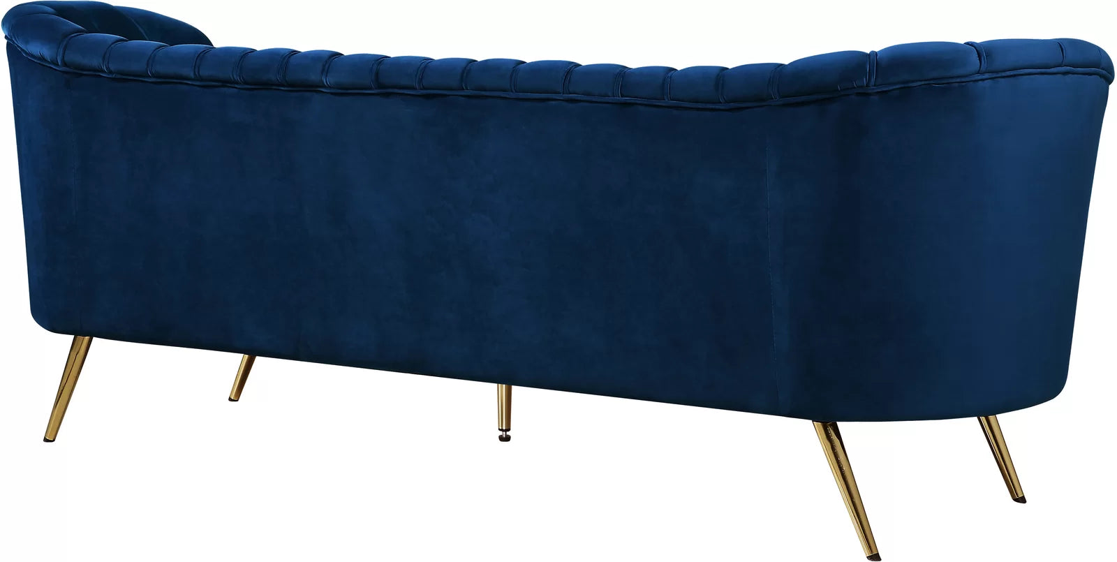 Tiber Velvet 3 Seater Sofa In Imperial Blue Colour - Febonic Living