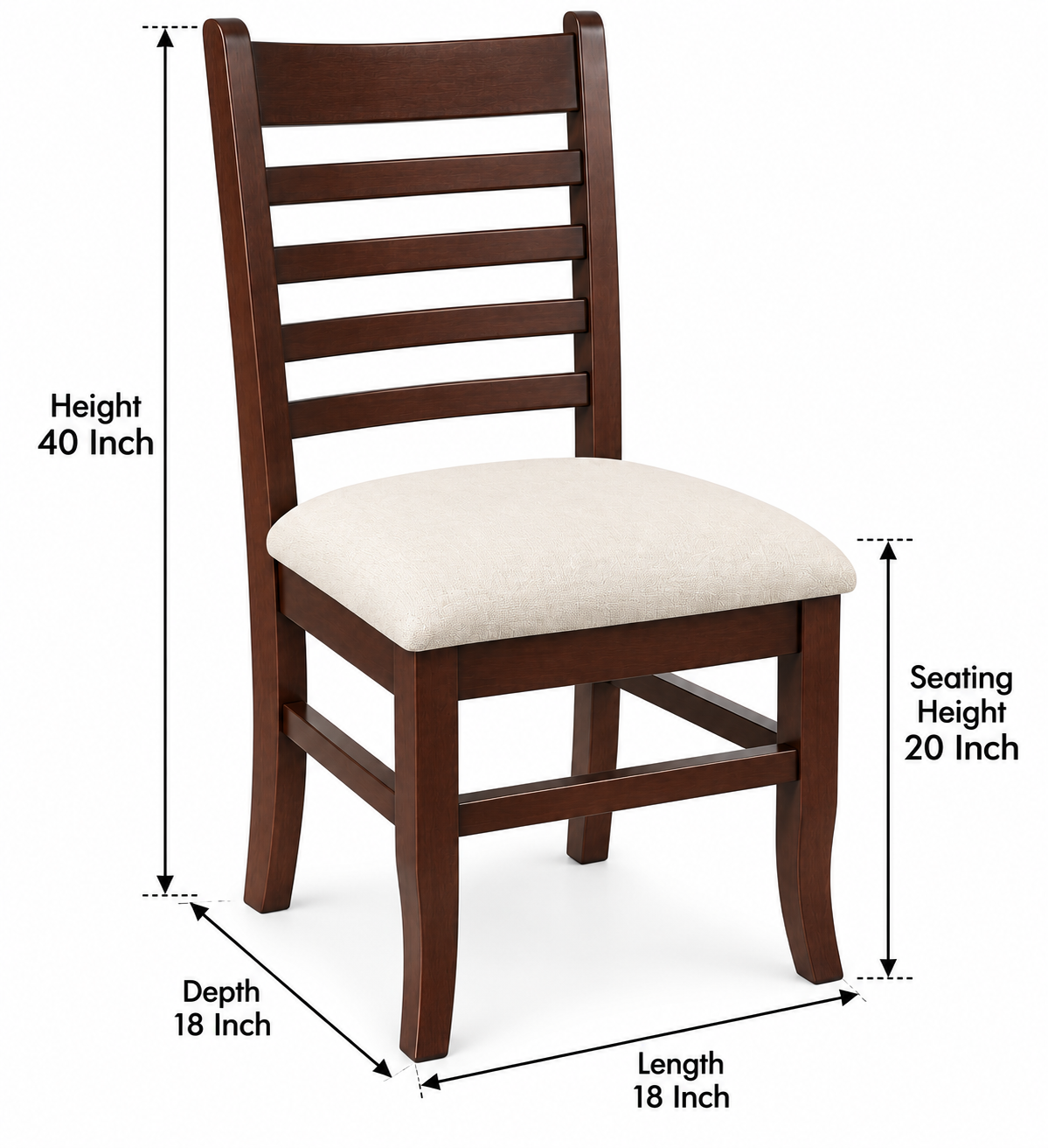 Tilli Sheesham Wood Dining Chairs In Provincial Teak Finish (Set Of 2)
