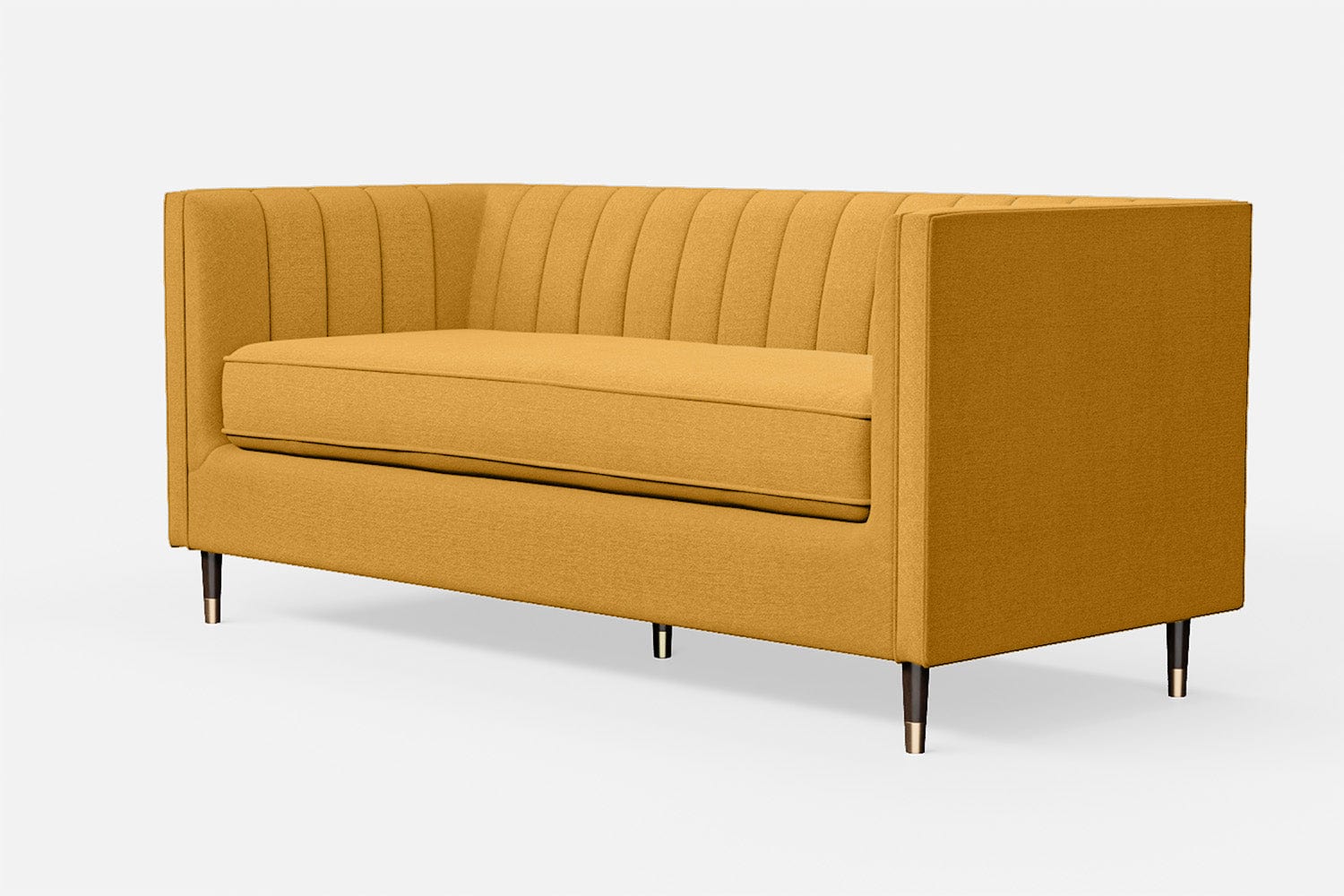 Tolly Fabric 3 Seater Sofa In Blush Yellow Colour - Febonic Living