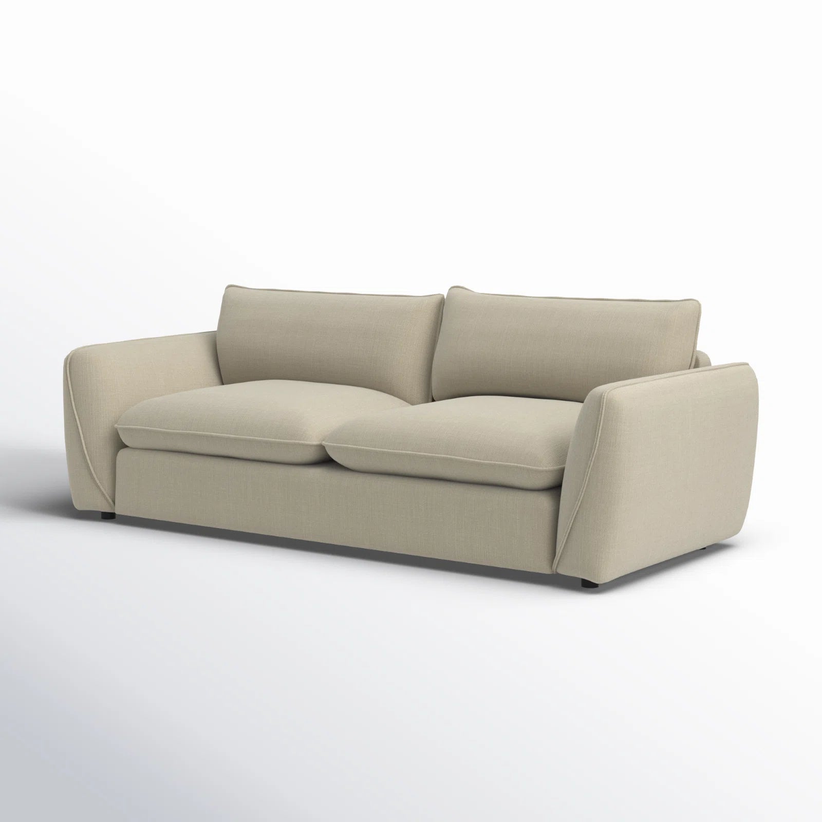 Tony Fabric 3 Seater Sofa In Beige Colour - Febonic Living