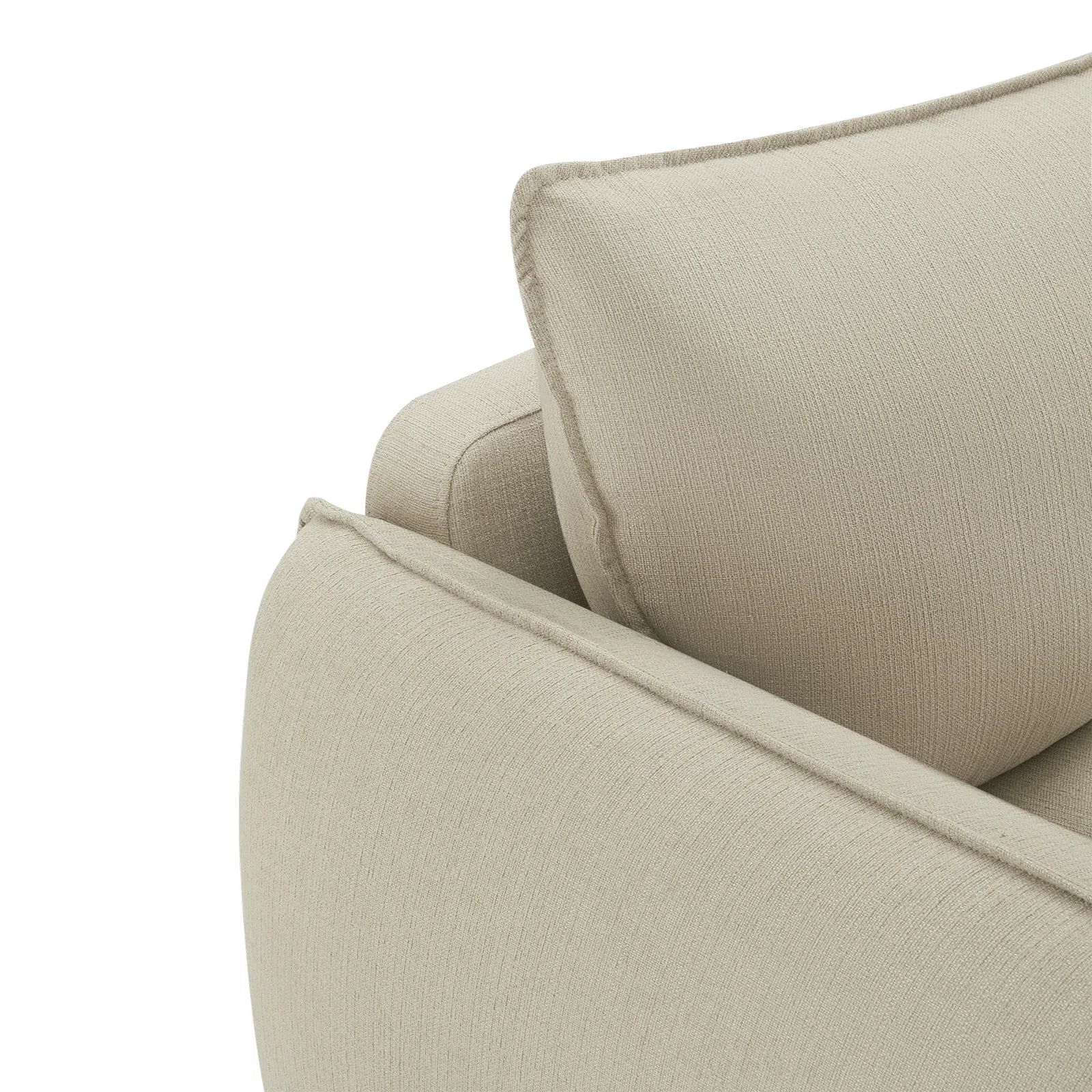 Tony Fabric 3 Seater Sofa In Beige Colour - Febonic Living