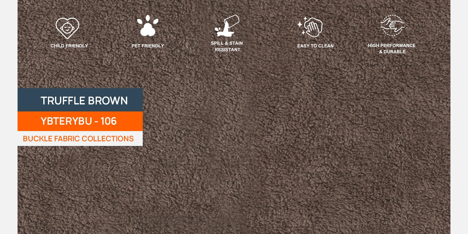 Corny Boucle Fabric 2 Seater Sofa In Truffle Brown Colour - Febonic Living