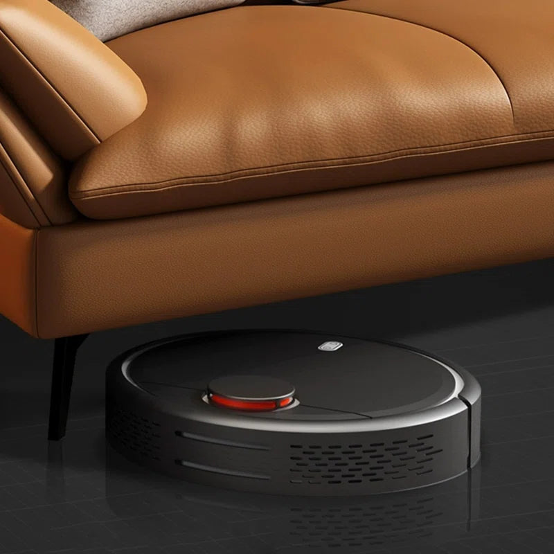 Sagar Leatherette 3 Seater Sofa In Cinnamon Brown Colour - Febonic Living