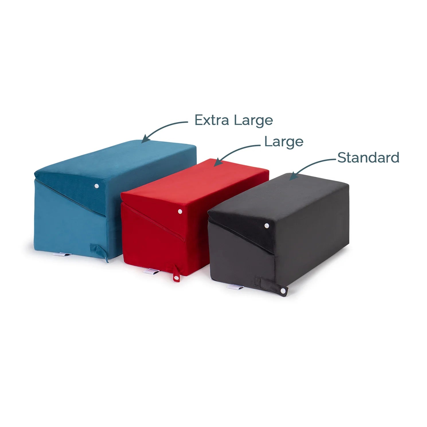 Clover Velvet Dual Type Wegde Pillows in Aqua Blue Colour - Febonic Living