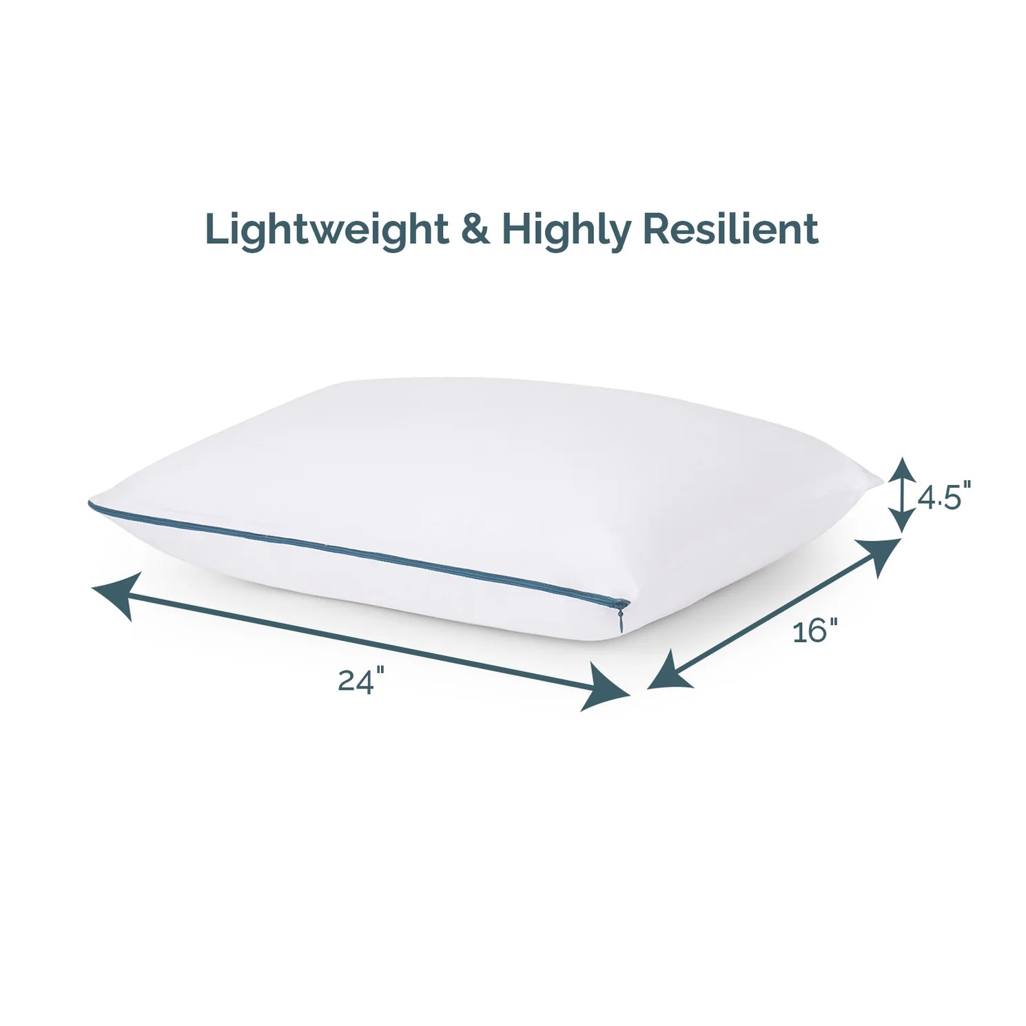 Korn (24x16) Fiber Pillows in (Pack of 2) - Febonic Living
