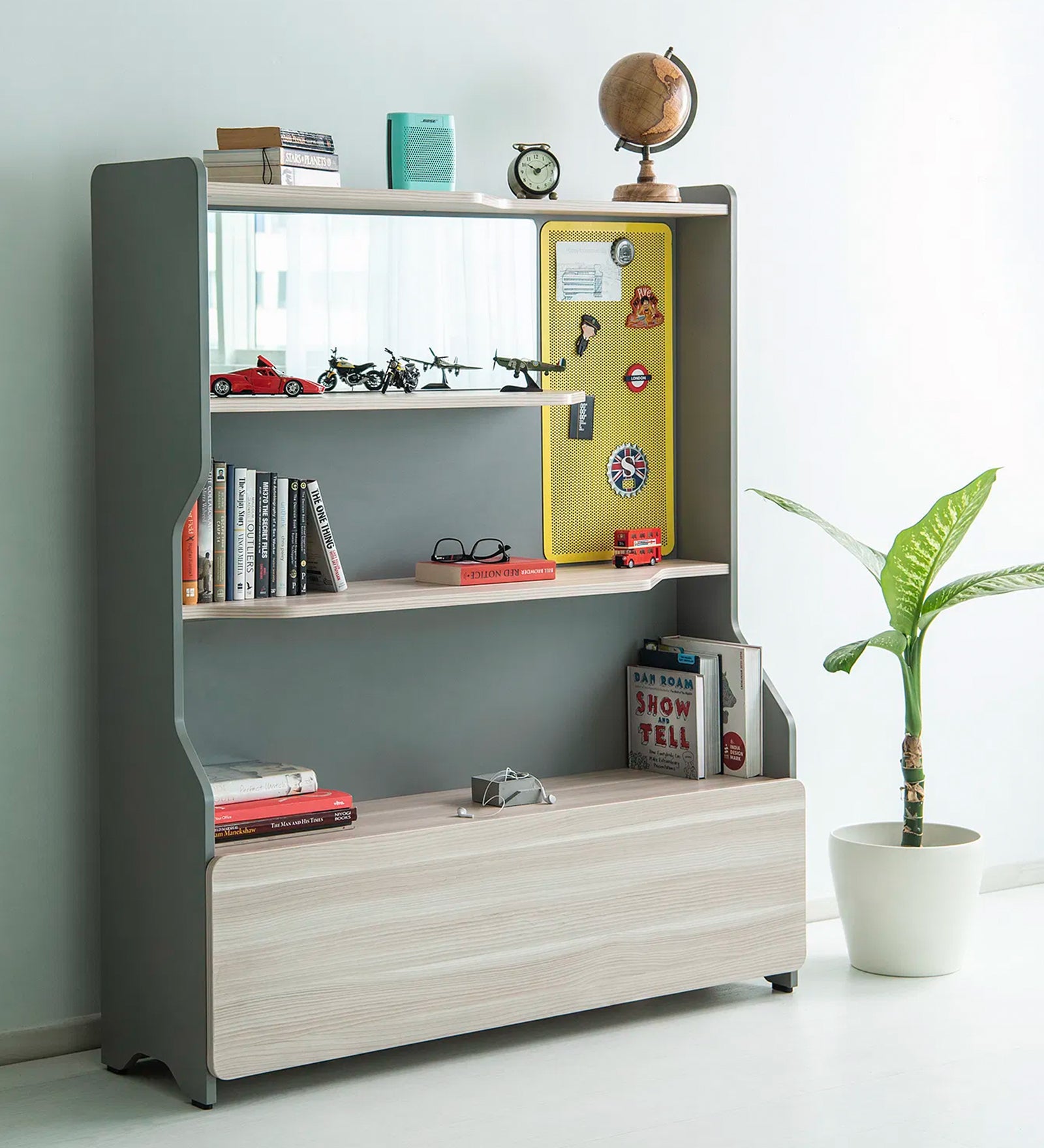 Kaira Book Shelf In Frosty Finish - Febonic Living