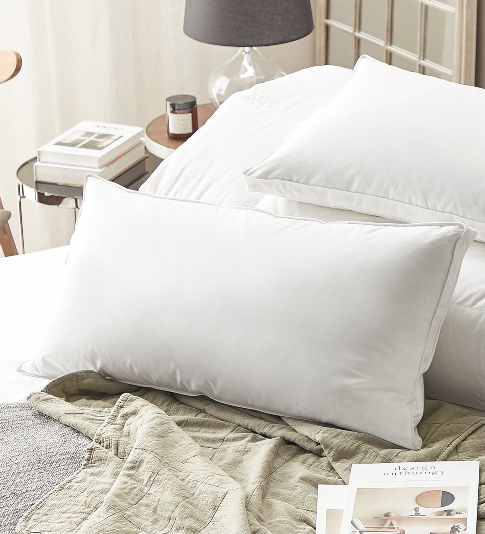 Zayan (40x80cm) Fiber Pillows (Pack of 2) - Febonic Living