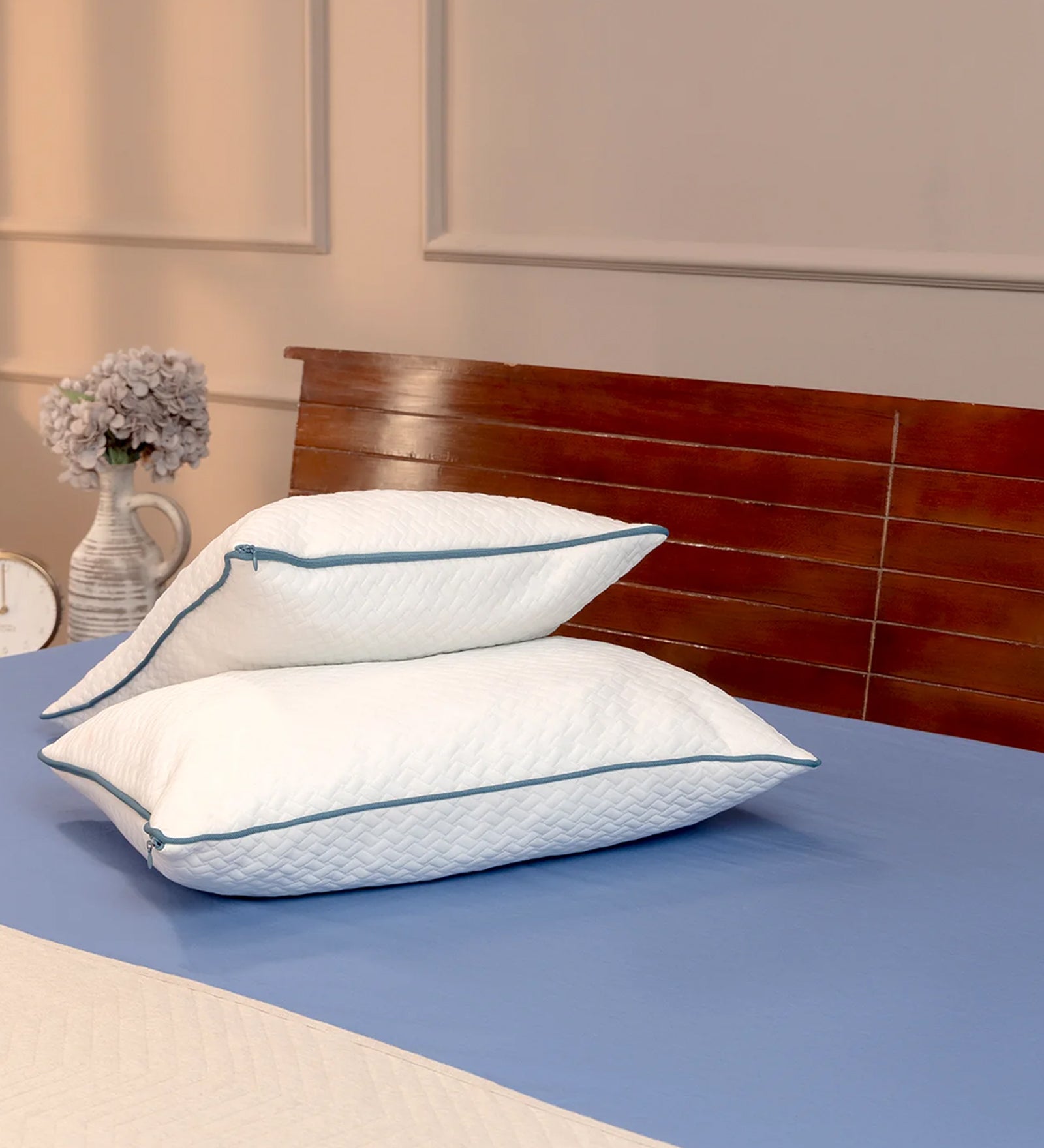 Gita Shredded (24x16) Memory Foam Pillows (Pack of 2) - Febonic Living