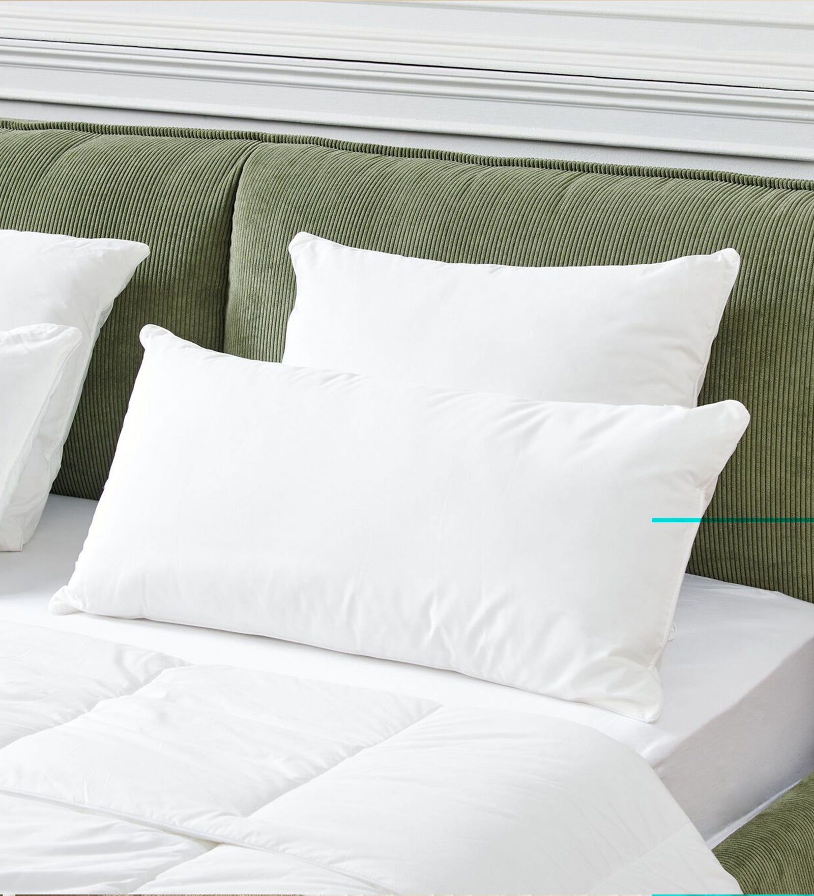 Tanmay (40x80cm) Fiber Pillows (Pack of 2) - Febonic Living