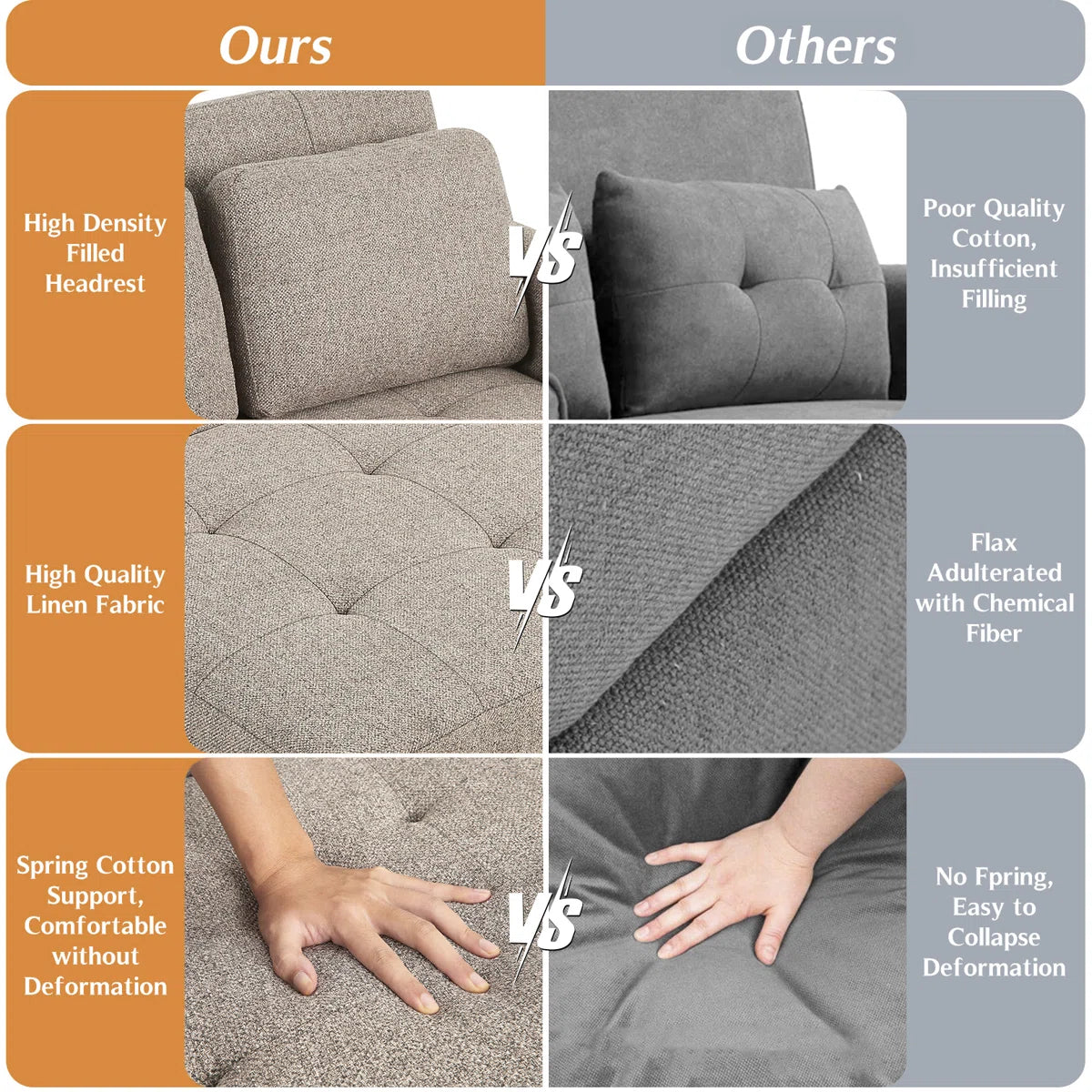 Nubo Fabric 2 Seater Pull Out Sofa Cum Bed In Silver Grey Colour