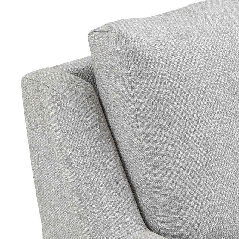 Valerie Fabric 3 Seater Sofa In Lit Grey Colour - Febonic Living