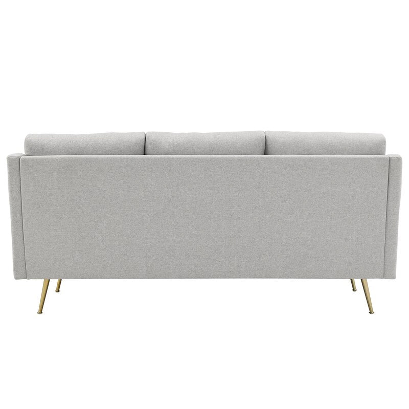 Valerie Fabric 3 Seater Sofa In Lit Grey Colour - Febonic Living