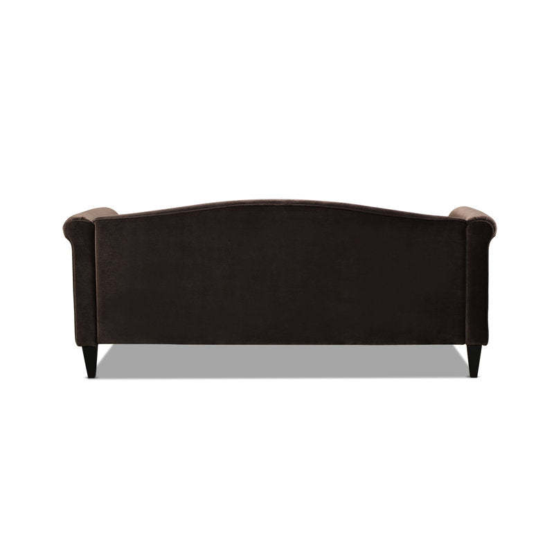 Willa Velvet 3 Seater Sofa In Mocha Brown Colour - Febonic Living