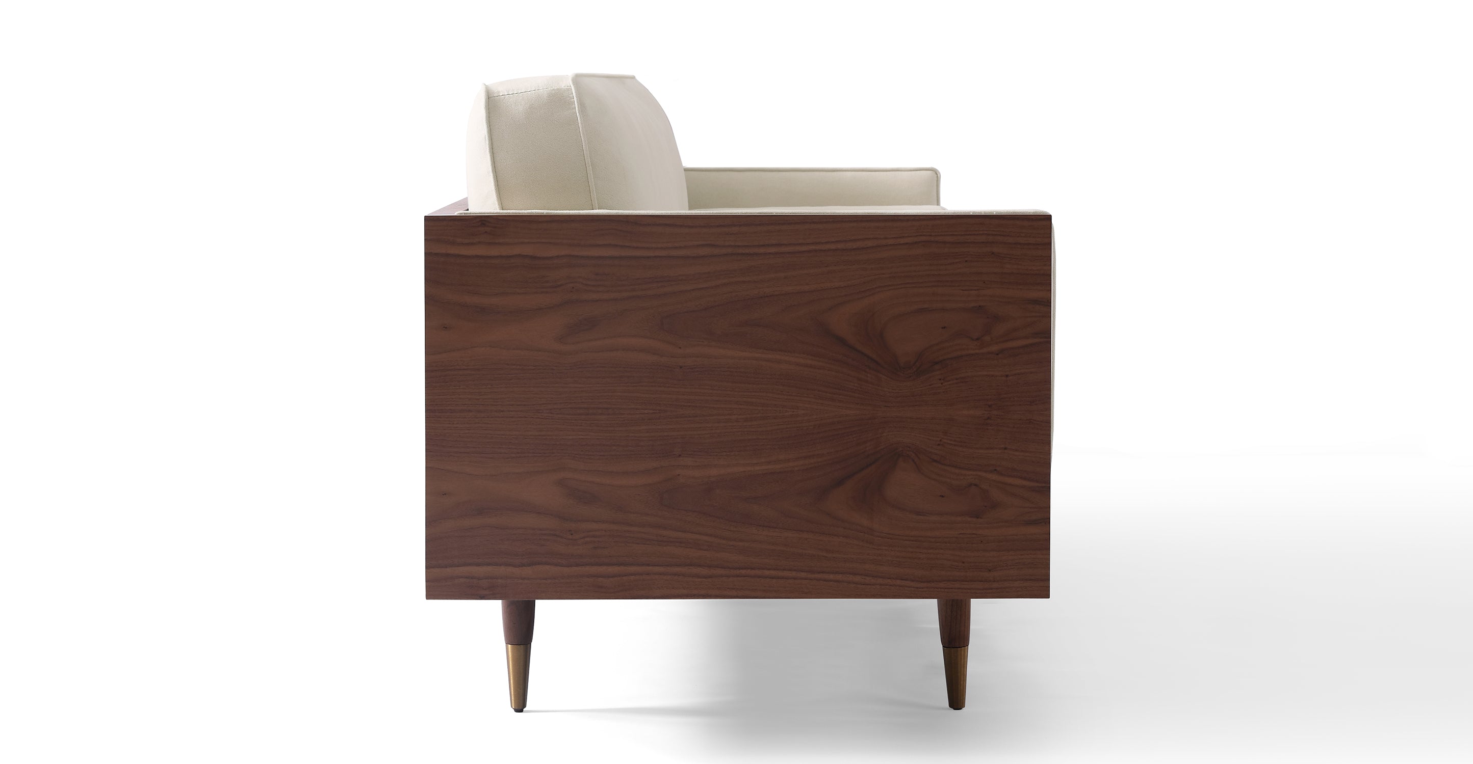 Bucky Fabric 3 Seater Sofa In Ivory Cream Colour - Febonic Living