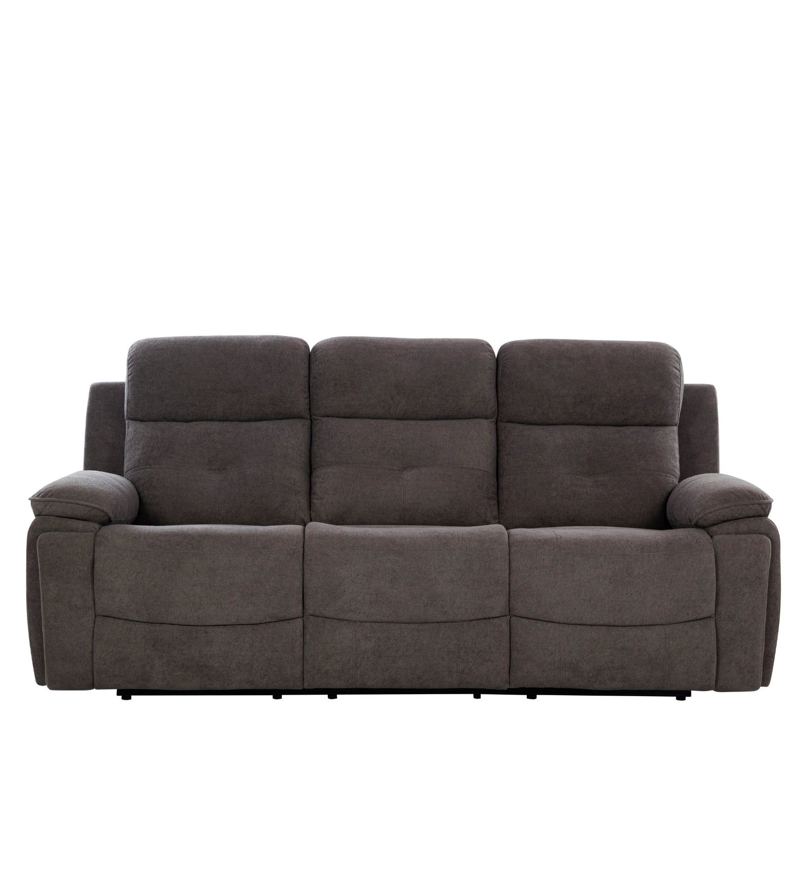 Waki Boucle 3 Seater Motorized Recliner In Concrete Grey Colour - Clear View by Febonic Living
