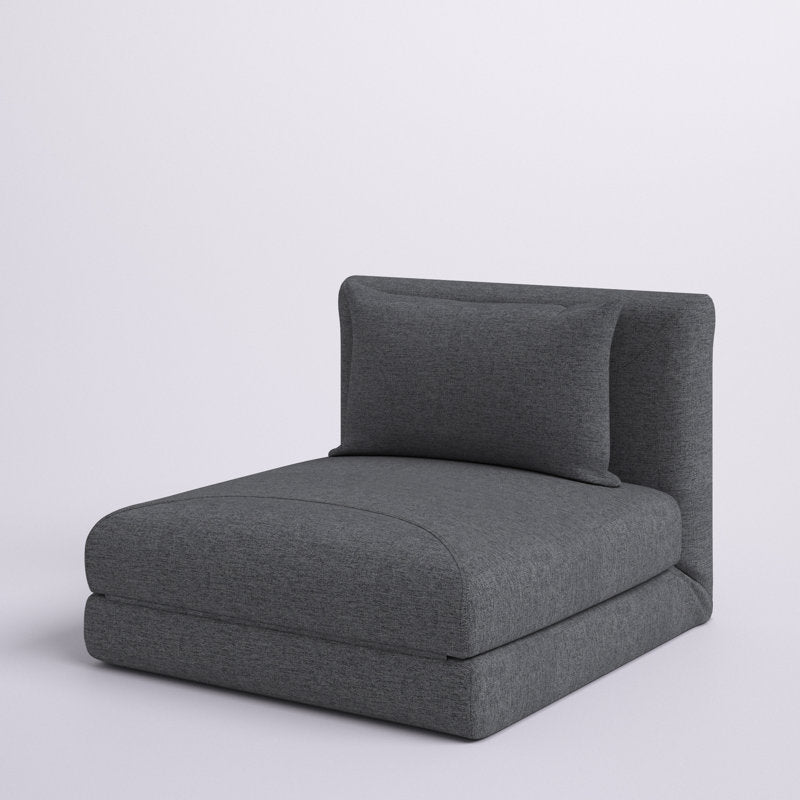 Dorry Fabric Foldable Sofa Bed In Charcoal Grey Colour - Febonic Living