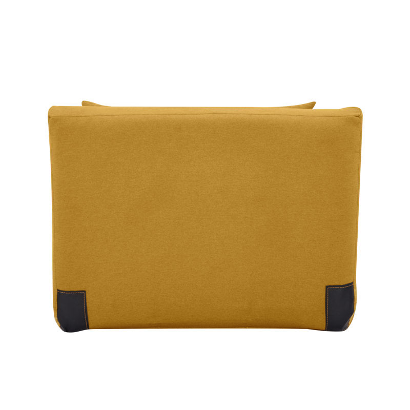 Dorry Fabric Foldable Sofa Bed In Bold Yellow Colour - Febonic Living