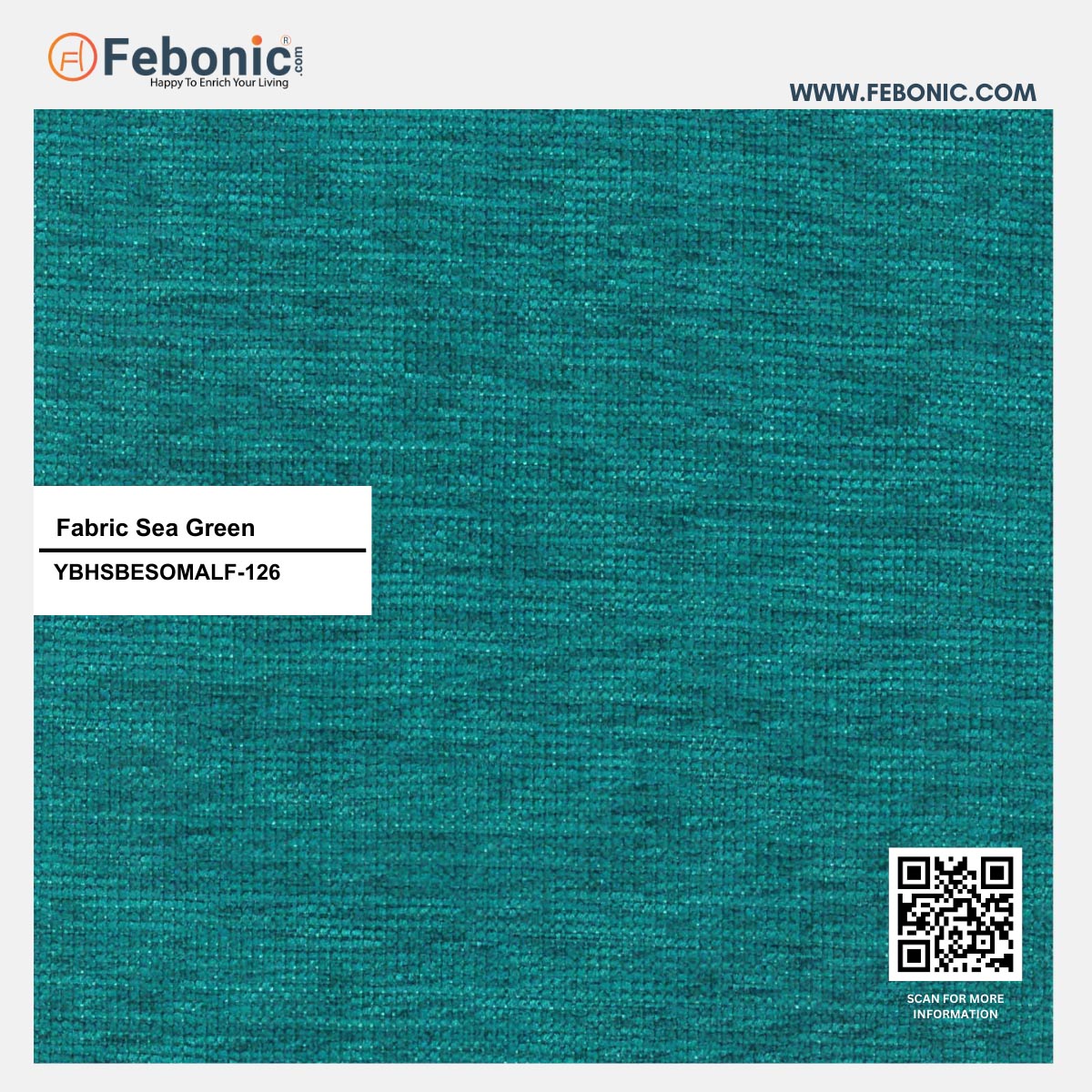 Nottage Fabric Wing Chair In Sea Green Colour - Febonic Living