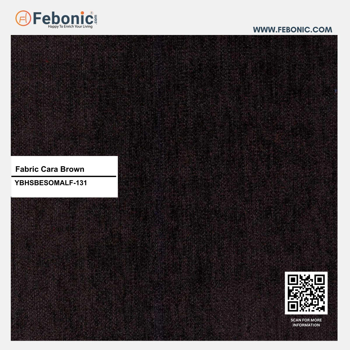 Nottage Fabric Wing Chair In Cara Brown Colour - Febonic Living