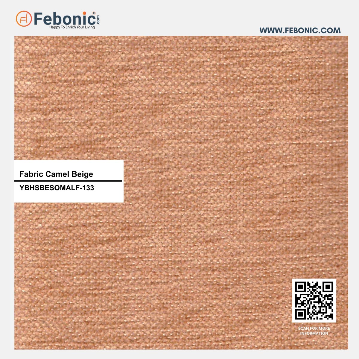 Nottage Fabric Wing Chair In Cosmic-beige Colour - Febonic Living