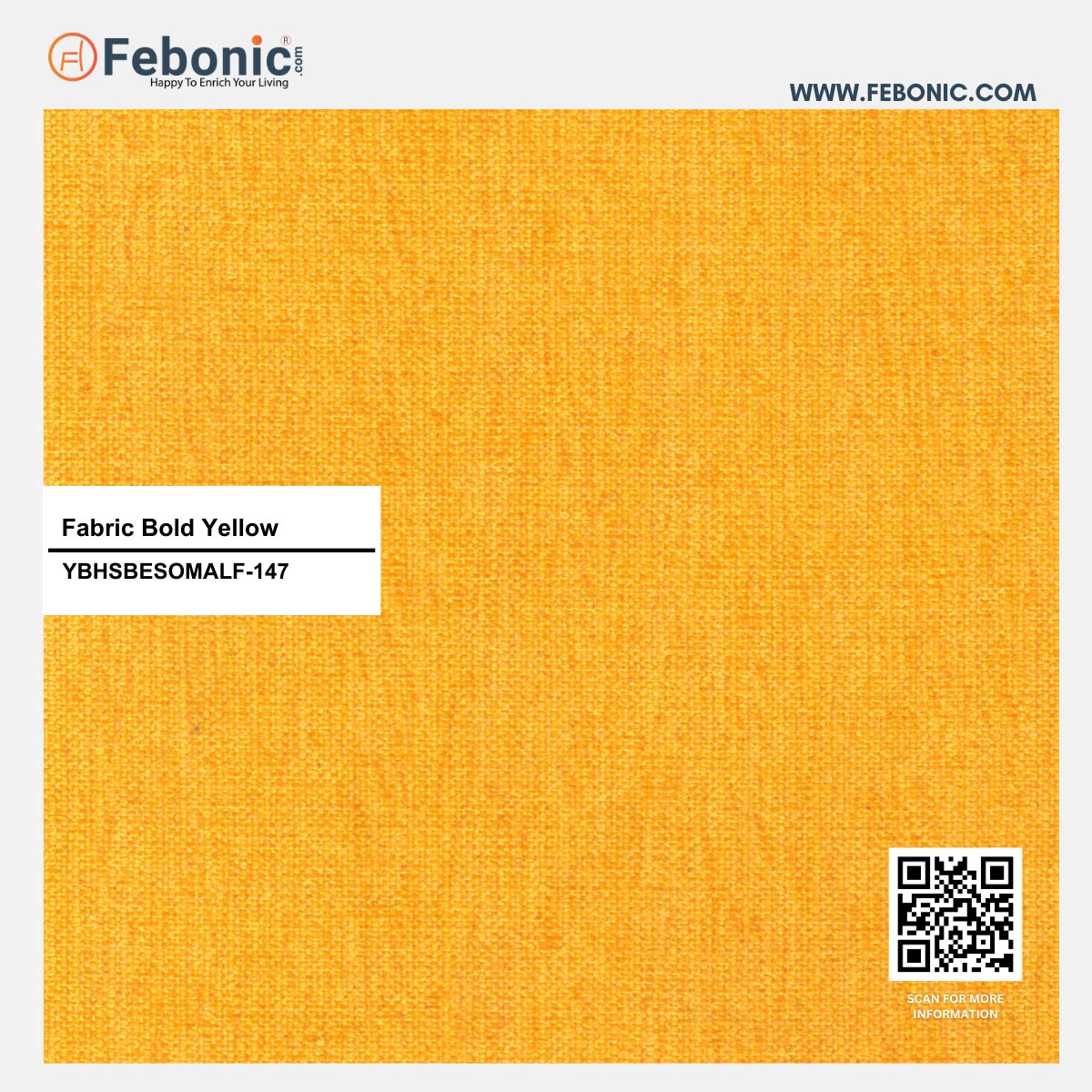 Nottage Fabric Wing Chair In Bold Yellow Colour - Febonic Living