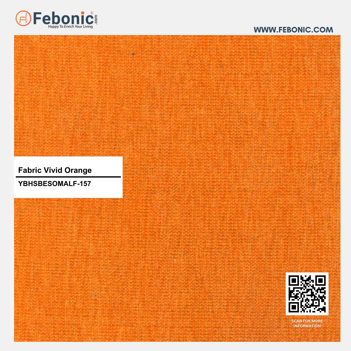 Nottage Fabric Wing Chair In Vivid Orange Colour - Febonic Living