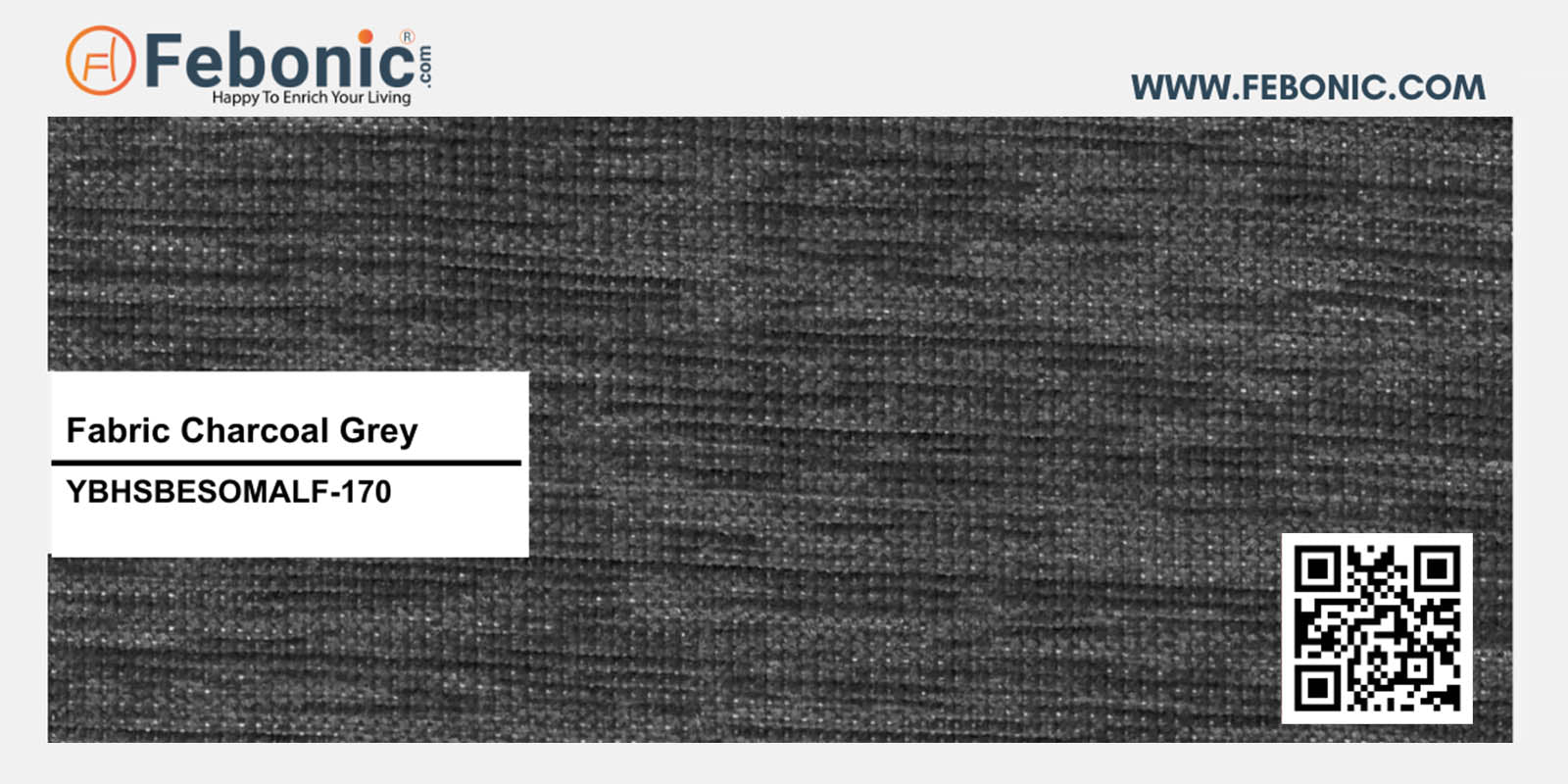 Molo Fabric 3 Seater Recamier In Charcoal Grey Colour With Storage - Febonic Living