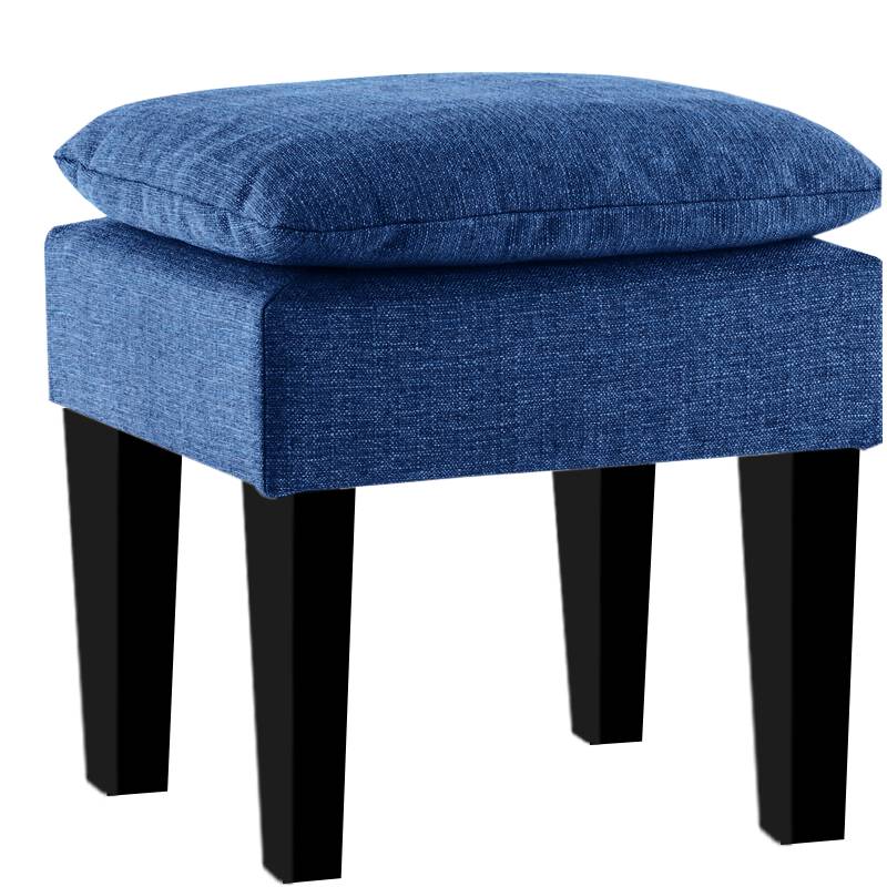 Vodoo Fabric Stool In Royal Blue Colour - Febonic Living