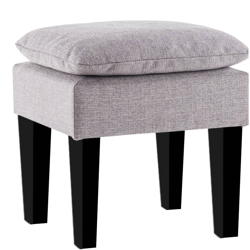 Vodoo Fabric Stool In Lit Grey Colour - Febonic Living