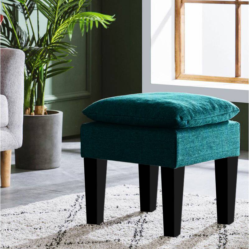 Vodoo Fabric Stool In Sea Green Colour - Febonic Living