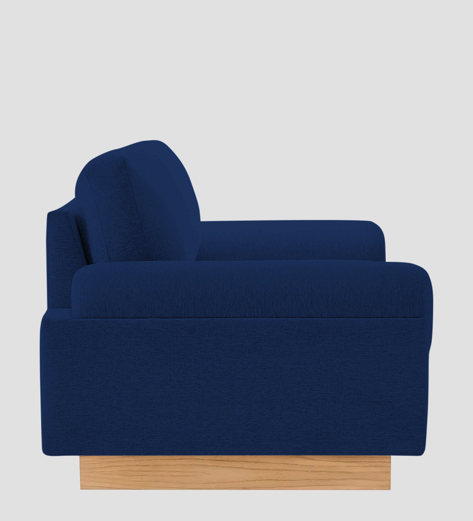 Yuma Fabric 1 Seater Sofa In Royal Blue Colour