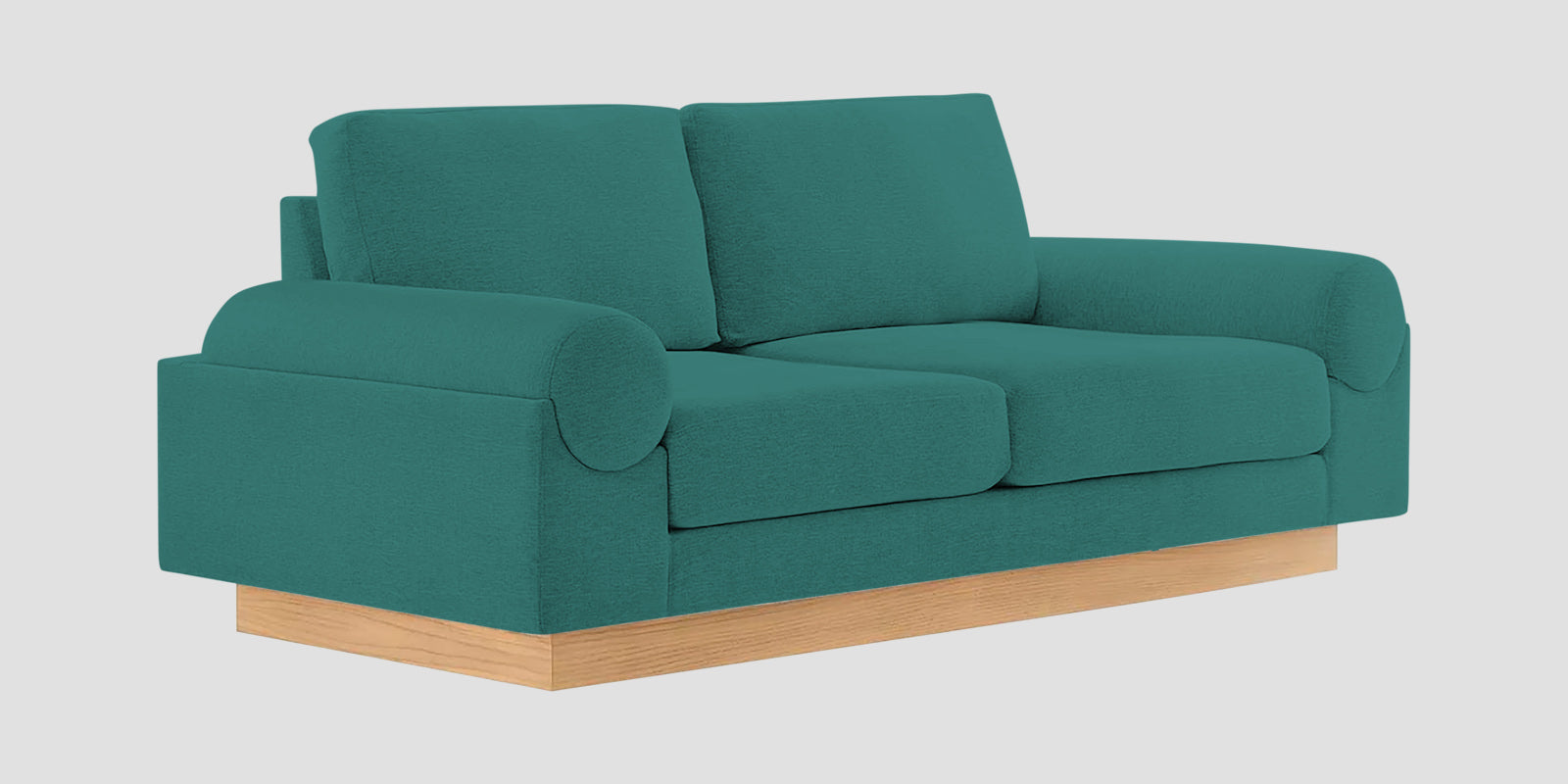 Yuma Fabric 2 Seater Sofa In Sea Green Colour