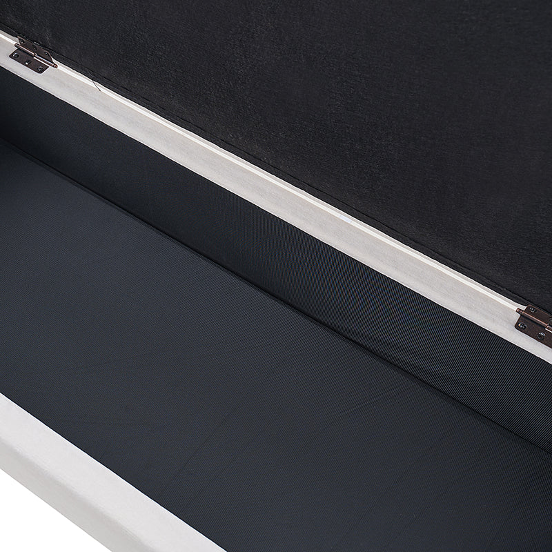 Gabino Velvet 2 Seater Recamier In Camel Beige Colour With Storage - Febonic Living