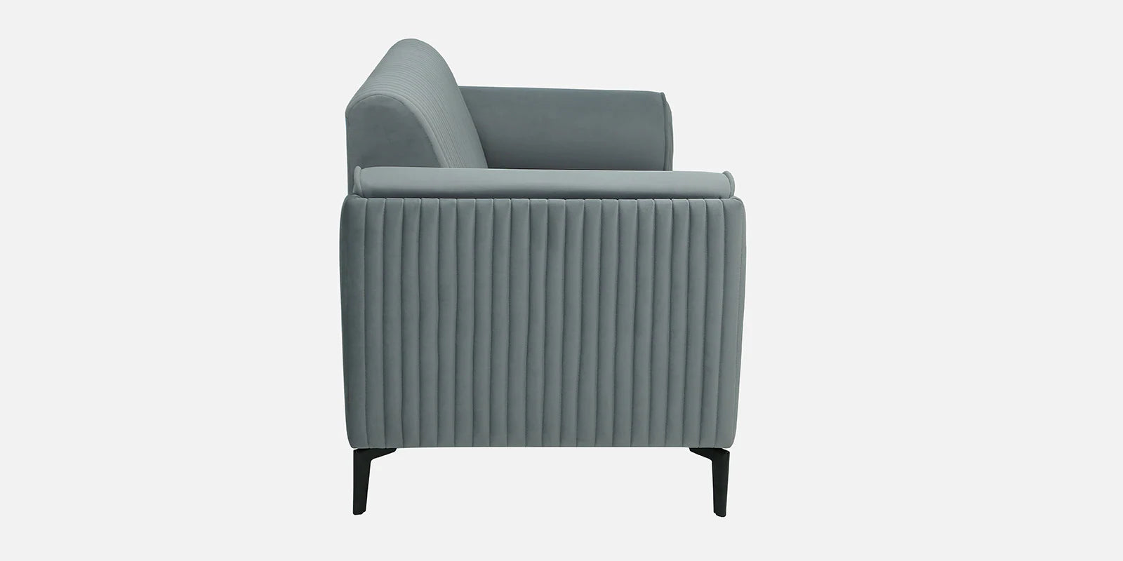 Zara Waterproof Velvet 2 Seater Sofa in Fossil Grey Colour - Febonic Living