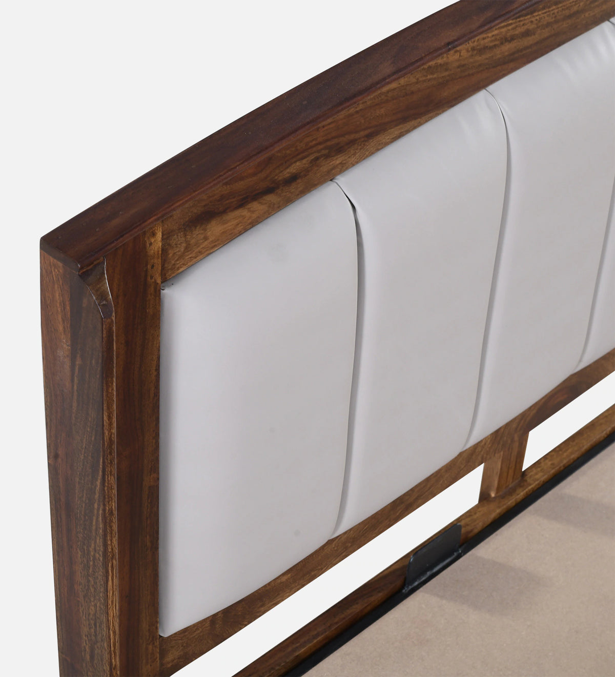 Zephyr Sheesham Wood King Size Bed In Provincial Teak Finish With Hydraulic Storage
